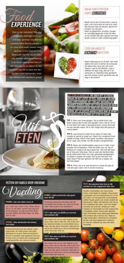 Eten is een belevenis