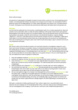 Informatiebrief voor ouders/verzorgers