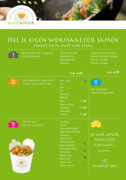 Je Wok Amor maaltijd is klaar... EET SMAKELIJK!