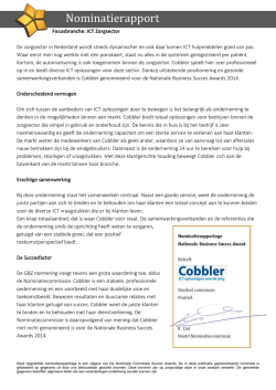 Nominatierapport - Cobbler ICT services