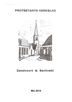 kerkblad mei 2014 - Protestantse gemeente Zandvoort
