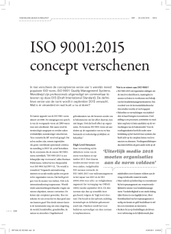 Download hier het artikel over ISO 9001:2015 uit VMT Magazine