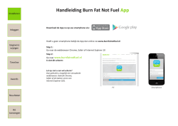 Handleiding Burn Fat Not Fuel App