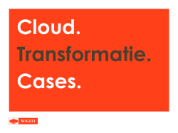 Sogeti Transformatie SAP naar de Cloud