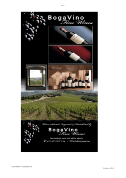 Blz. 2 Prijslijst BogaVino -‐ Prijslijst januari 2014 afdrukdatum: 6/05/14