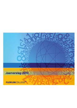 Jaarverslag Florijn College 2013