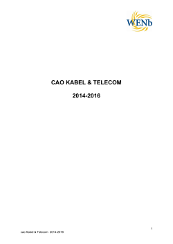 Download hier de CAO Kabel en Telecom 04-2014