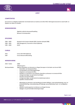 JURIST COMPETENTIES KENNISGEBIEDEN OPLEIDING