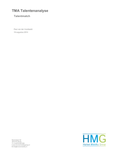 Talenten Motivatie Assessment