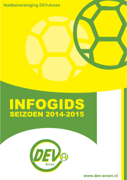 Infogids seizoen 2014-2015 - DEV