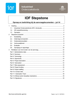 richtlijnen voor Stepstoneprojecten