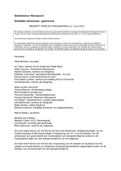 Verslag vergadering 3 juni 2014 (PDF, 887 kB)