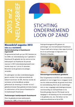 2013 nr.2 NIEUW SBRIEF - Stichting Ondernemend Loon op Zand