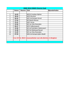 DMX 2014 KNMV District Zuid