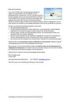 in de brief hierbij als bijlage stelt zij zich aan u voor