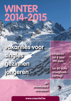 winter 2014-2015 - welkom bij Groepsvakanties.org