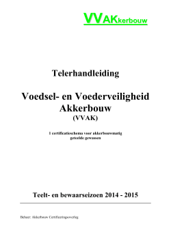 Telerhandleiding VVAK, seizoen 2014/2015