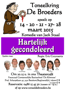 Hartelijk gecondoleerd - Toneelkring De Broeders
