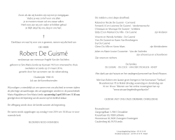 Robert De Guismé - Uitvaartbegeleiding Stefaan