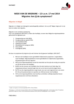 Een factsheet over migraine en bekende migrainelijders