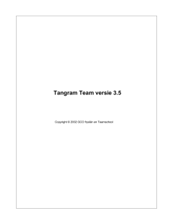 Handleiding Tangram Team