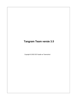 Handleiding Tangram Team