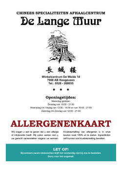 Bekijk Allergenenkaart