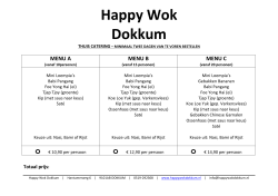 MENU A - Happy Wok Dokkum