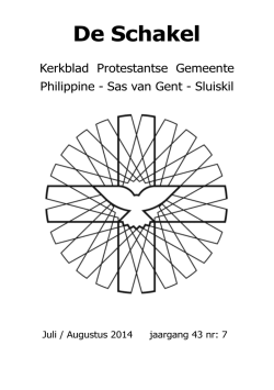 juli_aug - Protestantse Gemeente | Philippine