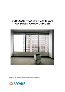 Duurzame transformatie van kantoren naar woningen