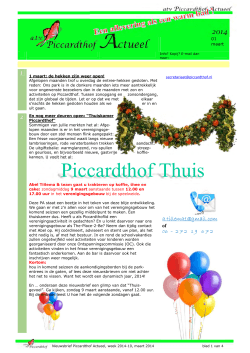 Piccardthof-Actueel, 2014-02