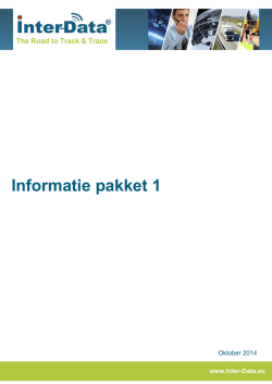 Inter-Data Informatiepakket oktober 2014