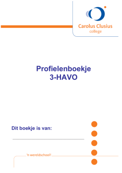 Profielen havo - Carolus Clusius College