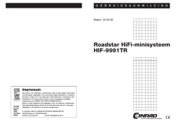 Roadstar HiFi-minisysteem HIF-9991TR