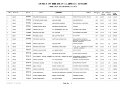 MCA - University of Kashmir
