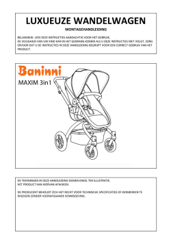 Handleiding Kinderwagen Maxim
