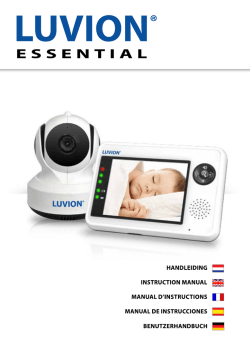 Handleiding &ndash; Essential - Luvion Beeld Babyfoon