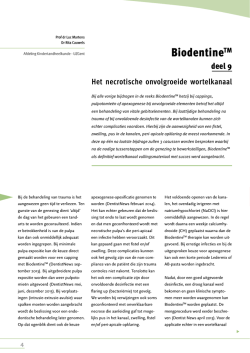 Het necrotisch onvolgroeide wortelkanaal