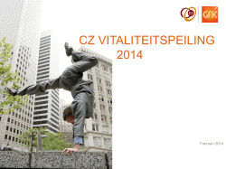 CZ Vitaliteitspeiling 2014