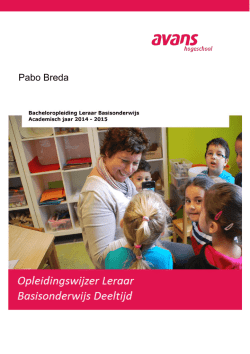 Pabo Breda - Studiegidsen Avans Hogeschool