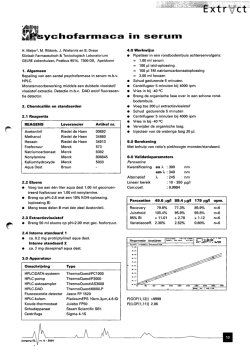 Psychofarmaca in serum