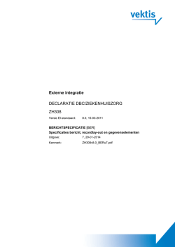 EI Declaratie DBC/Ziekenhuiszorg - WESP
