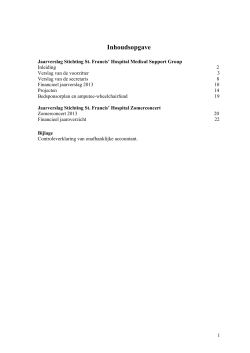 Download het complete Jaarverslag 2013 (PDF)