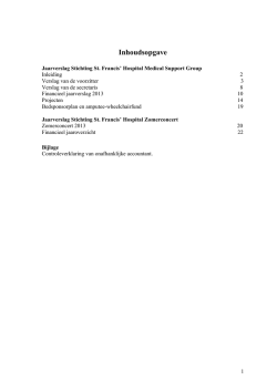 Download het complete Jaarverslag 2013 (PDF)