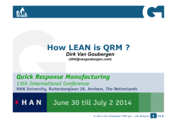 How LEAN is QRM ?