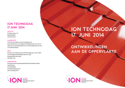 ion technodag 17 juni 2014