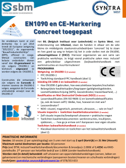 EN1090 en CE-Markering Concreet toegepast