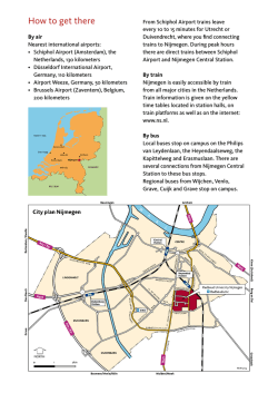 How to get there - Radboud Universiteit