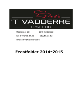 Feestfolder 2014-2015