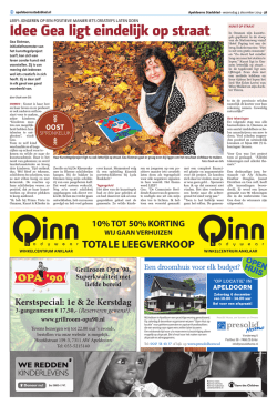 Idee Gea ligt eindelijk op straat